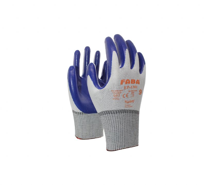 FABA Nitril Kaplı Polyester Örme Eldiven