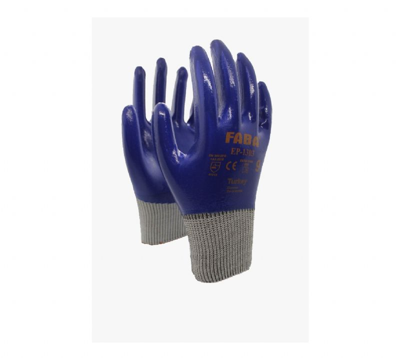 FABA Nitril Kaplı Polyester Örme Eldiven