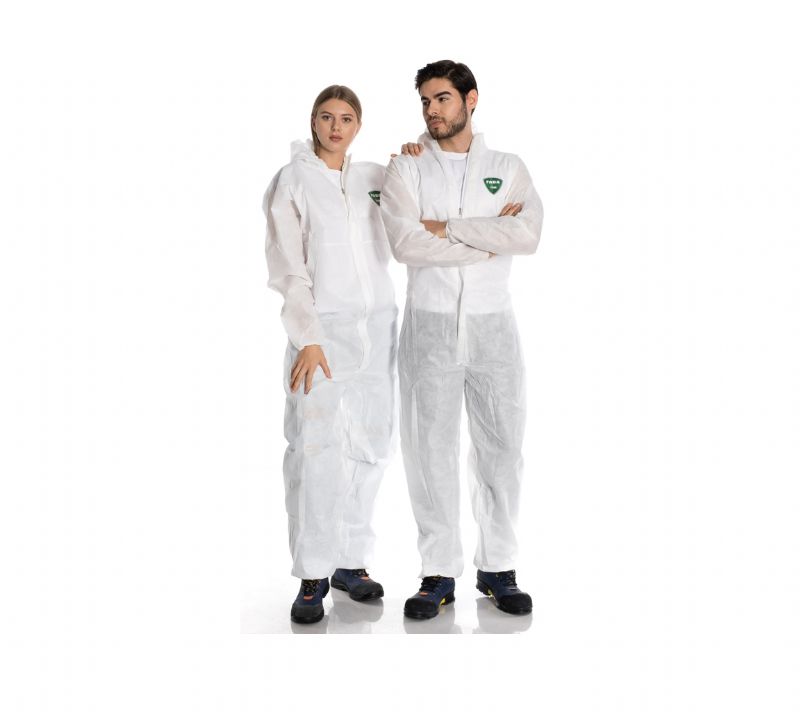 FABA T-500 SMS Tek Kullanımlık Tulum Beyaz